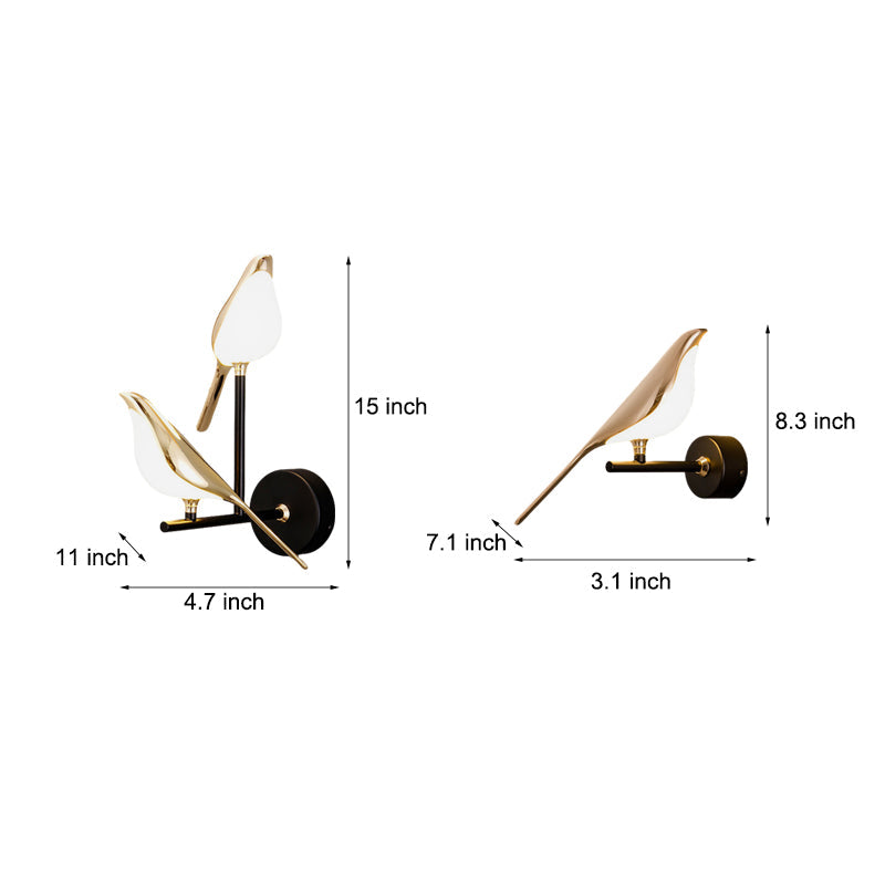 Bird Wall Light Nordic Style Creative Minimalist LED Lamp
