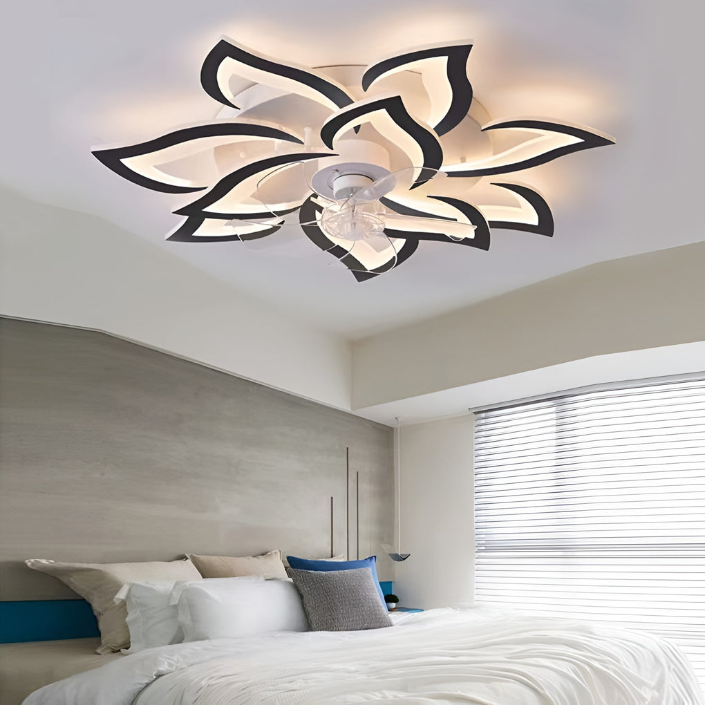 Decorative Ceiling Fans with Lights Nordic LED Light