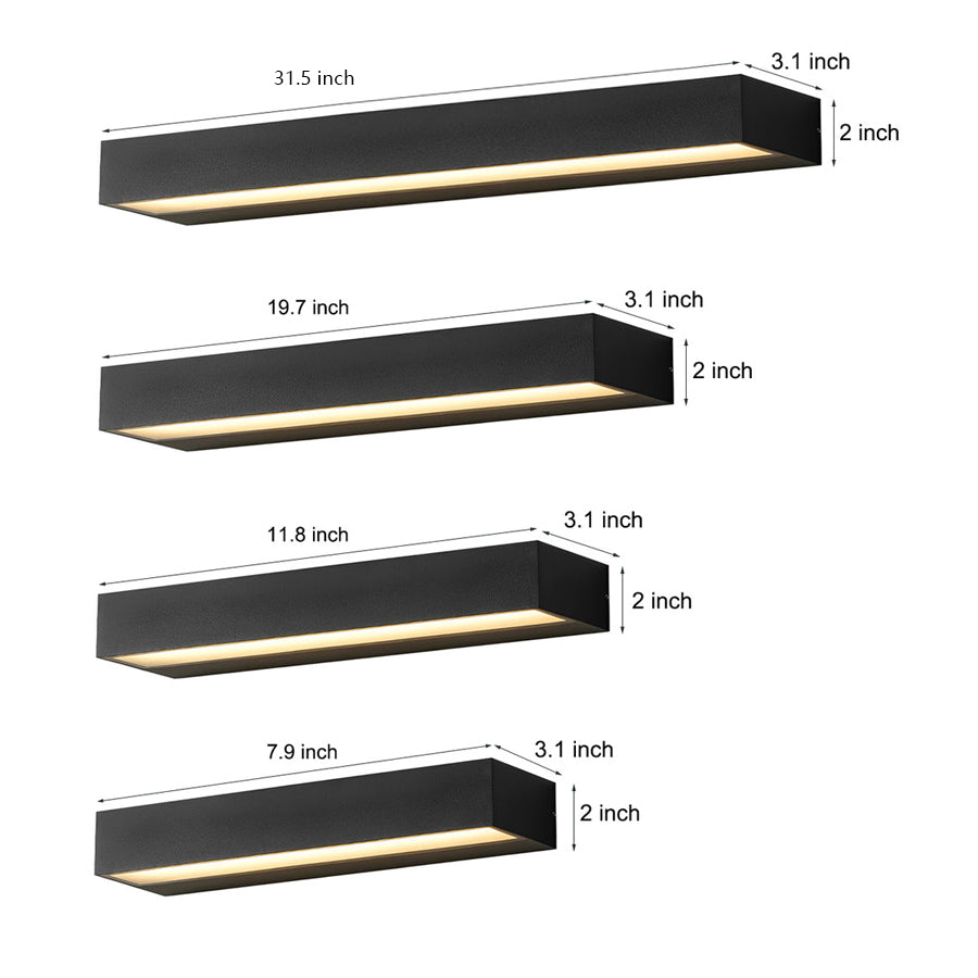 Exterior Porch Light Fixtures Modern Waterproof Door Number LED Light