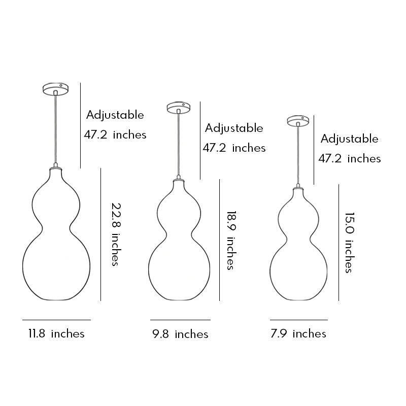Modern Rattan Pendant Light Country Woven Gourd Hanging Ceiling Light