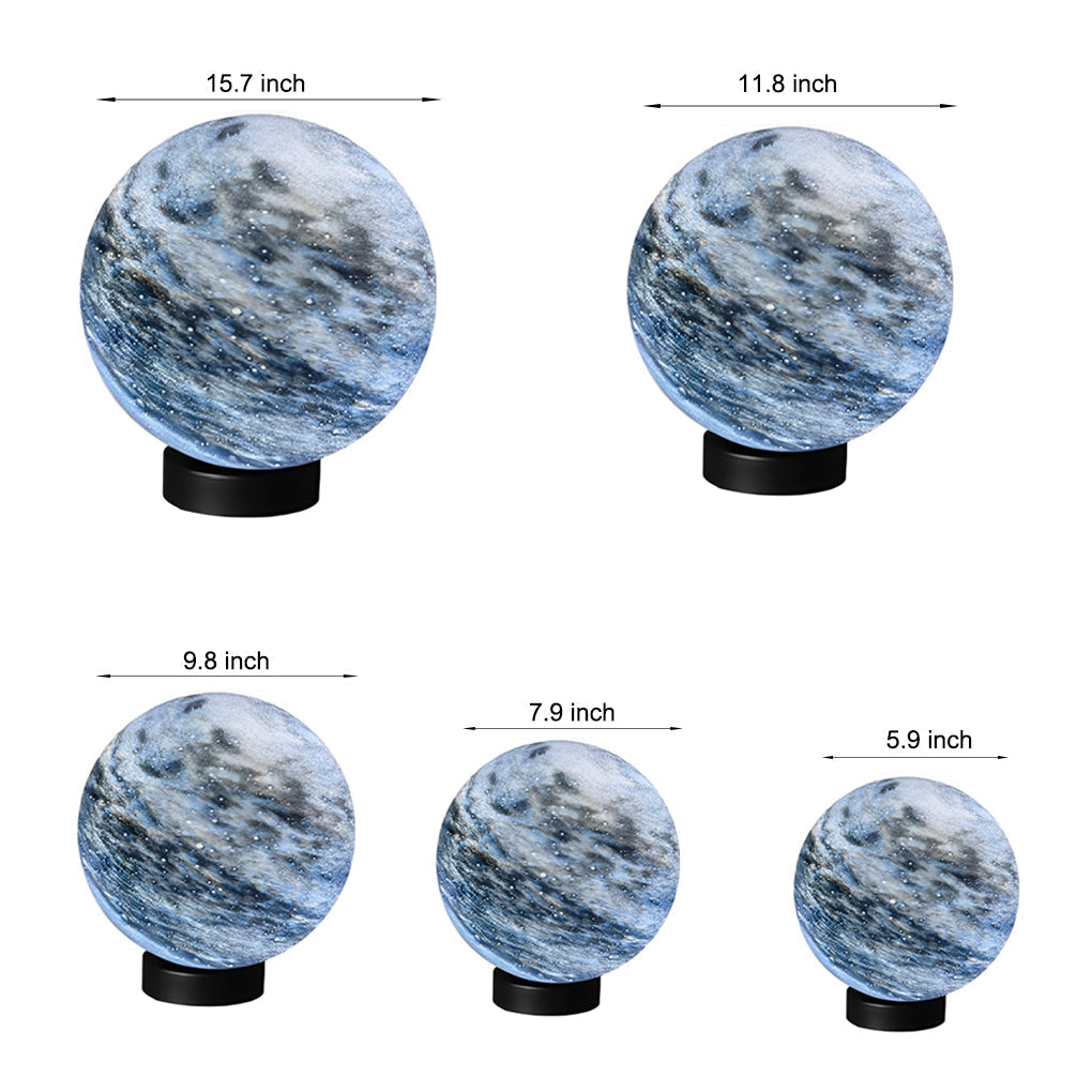 Globe Pillar Lights Modern Planetary Design Fence Lamp