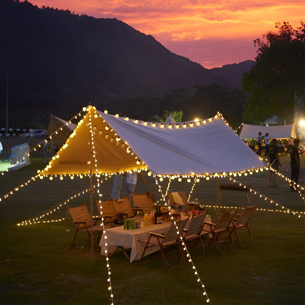 Waterproof LED Solar Powered Outdoor String Camping Decor Lights