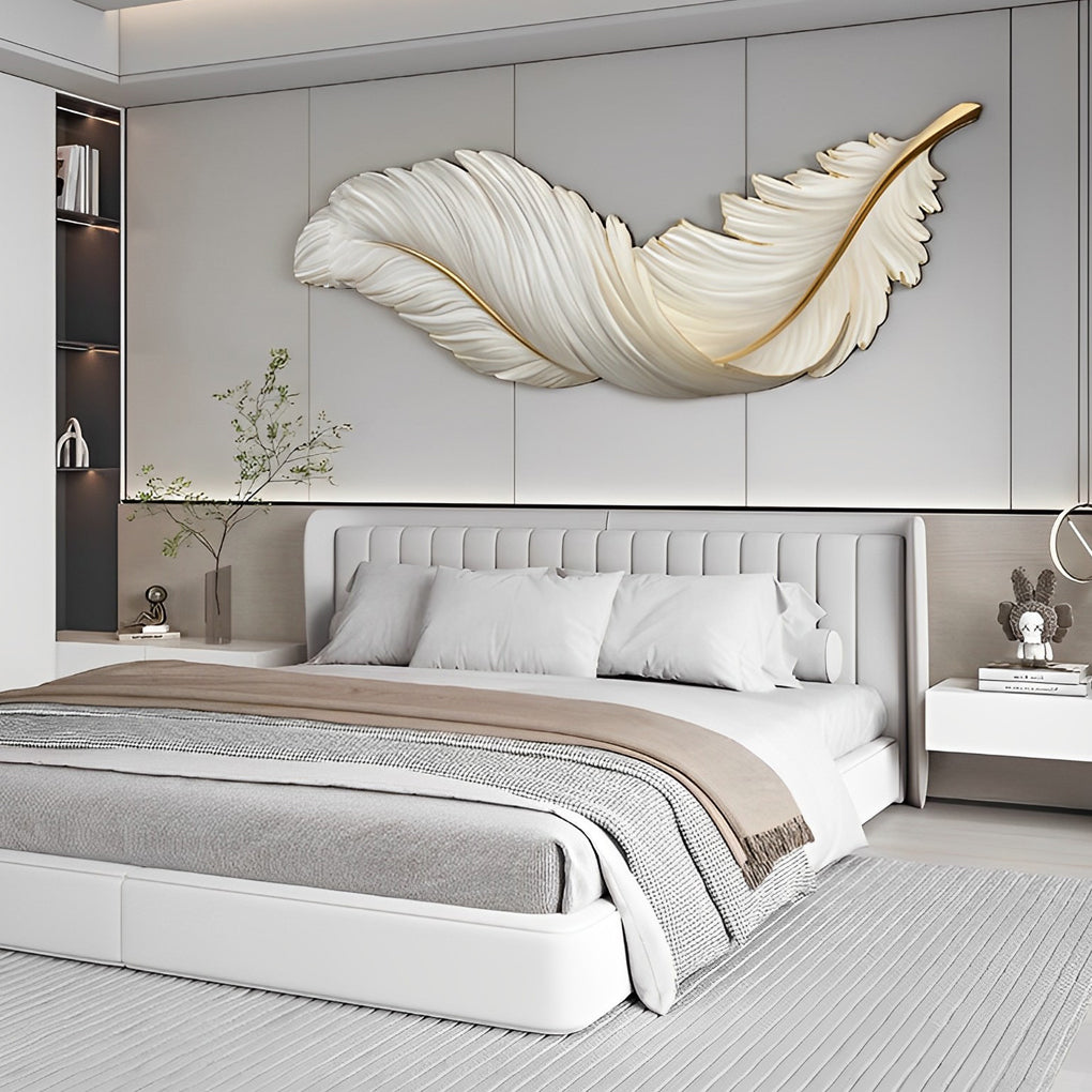 Feather Wall Lamp Modern Luxury Creative LED Art Deco Lamp