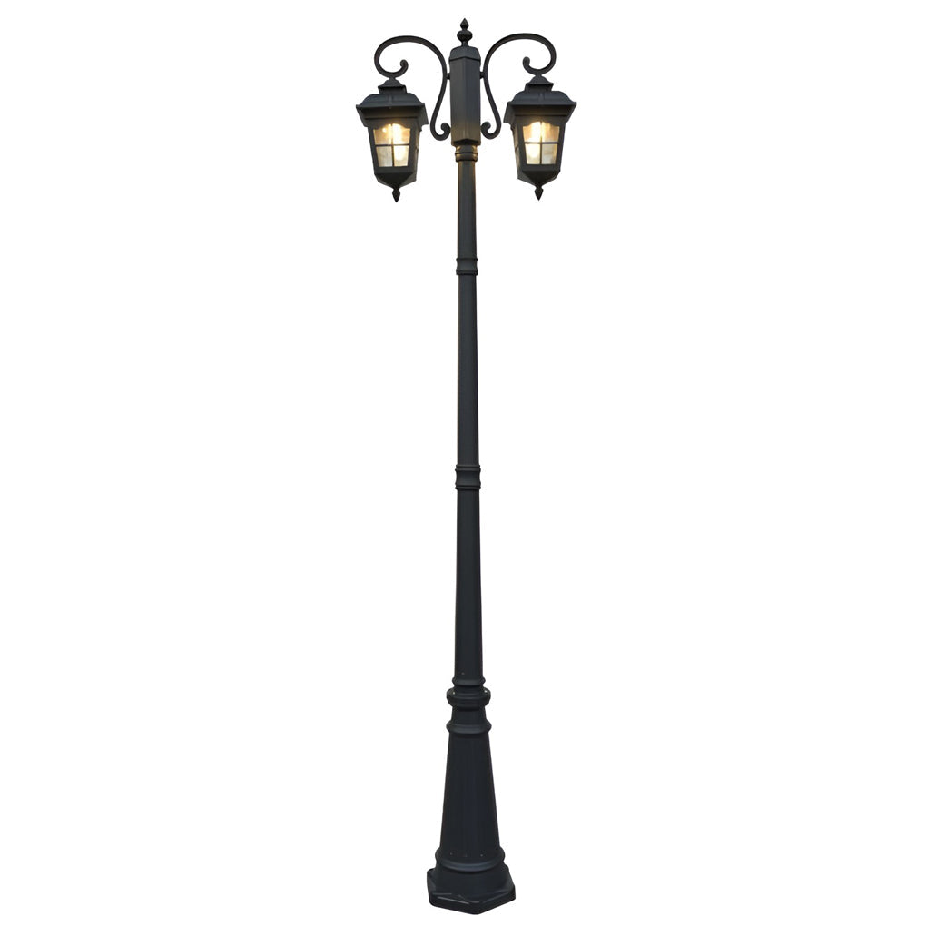 European-Style Outdoor Light Post Waterproof Black Lamp