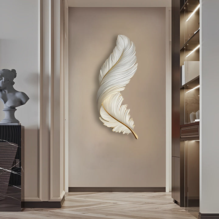 Feather Wall Lamp Modern Luxury Creative LED Art Deco Lamp