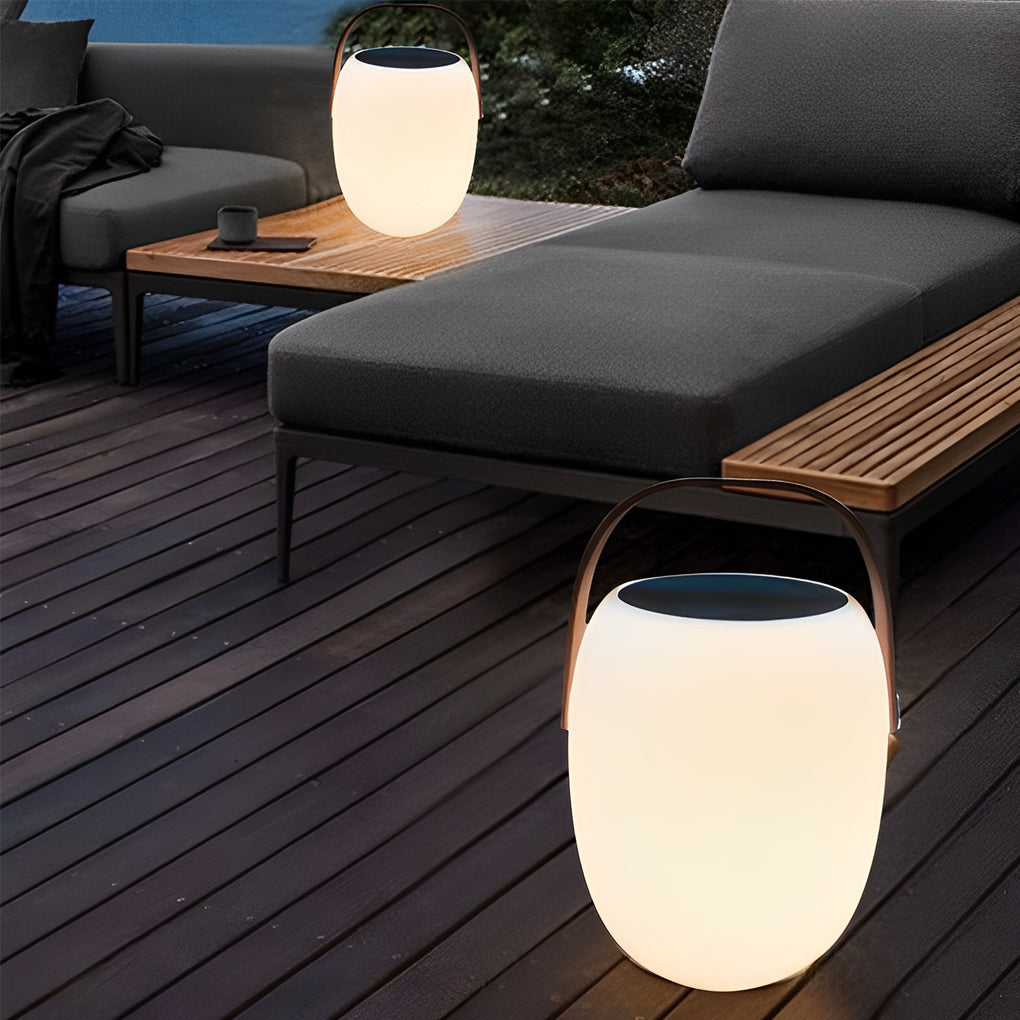 Outdoor Solar Floor Lanterns Portable Lantern LED Light