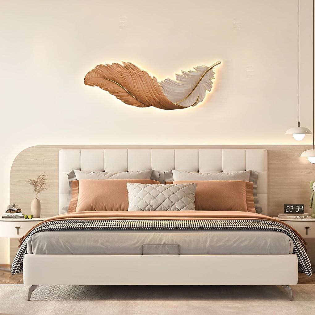 Feather Wall Lamp Modern Luxury Creative LED Art Deco Lamp