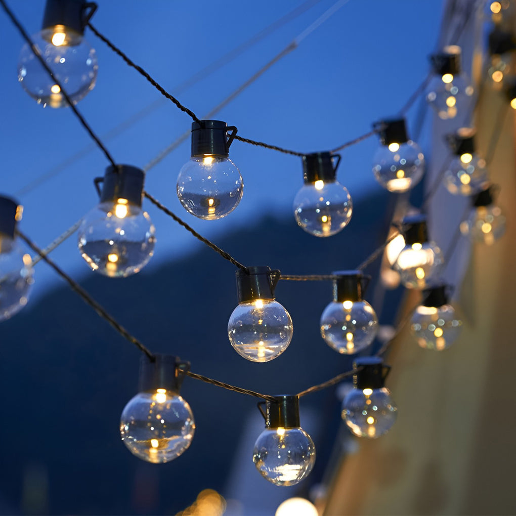 Waterproof LED Solar Powered Outdoor String Camping Decor Lights