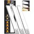 Under Cabinet Lighting Wireless, 10inch Motion Sensor Light Indoor, 3Pack | Rechargeable, 3 Color Temps, Dimmable, Power Disp