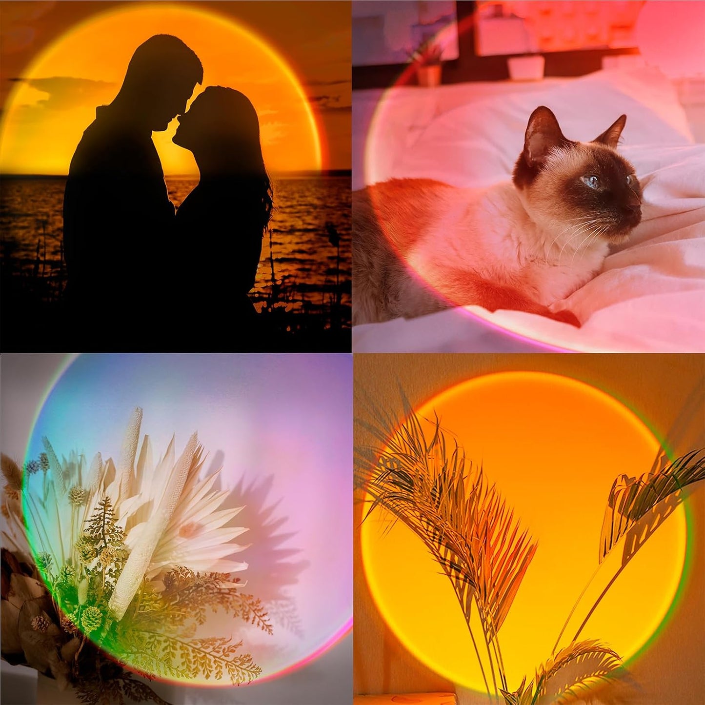 XEBKOR Sunset Lamp Projector Multicolor Changing LED Projection Lamps
