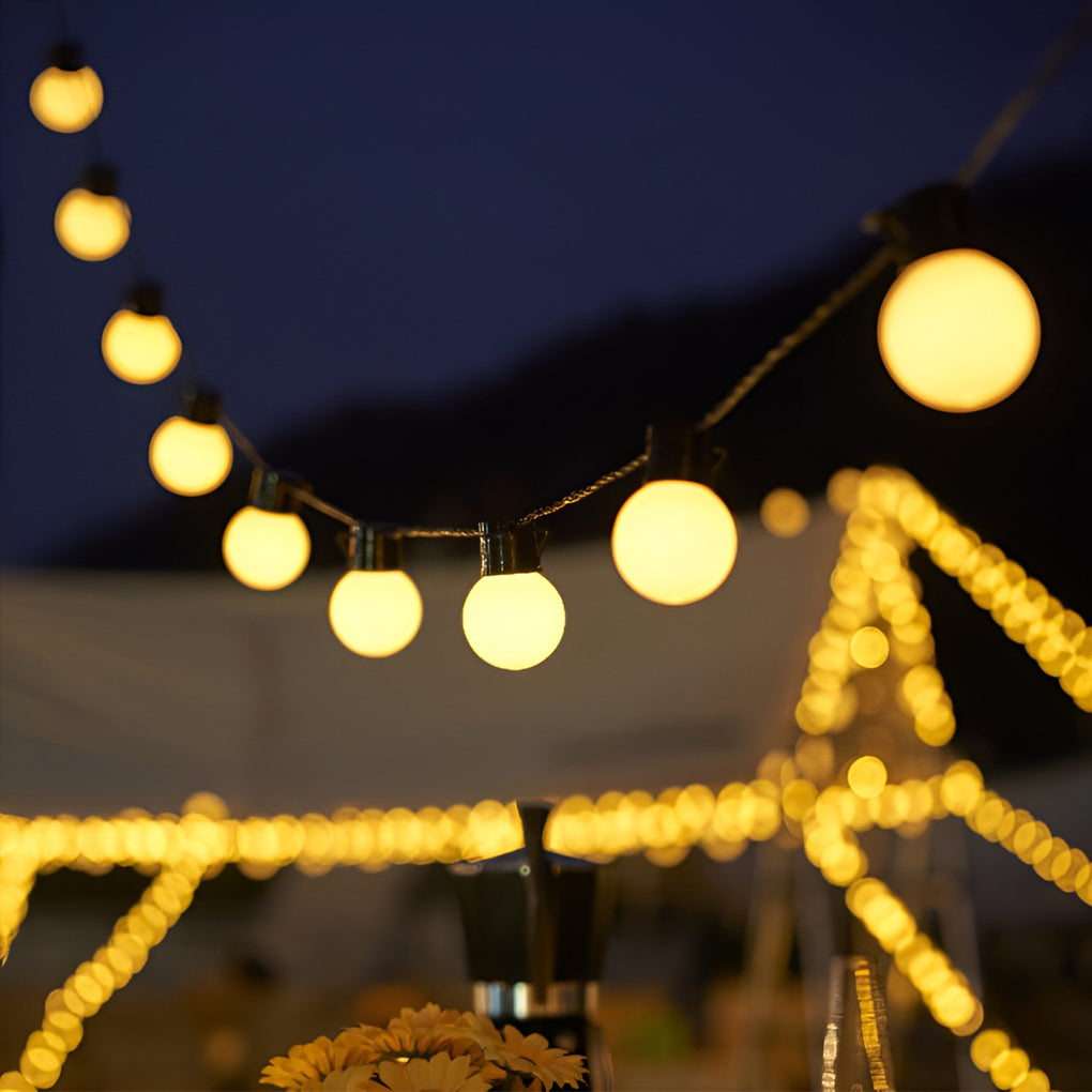 Waterproof LED Solar Powered Outdoor String Camping Decor Lights