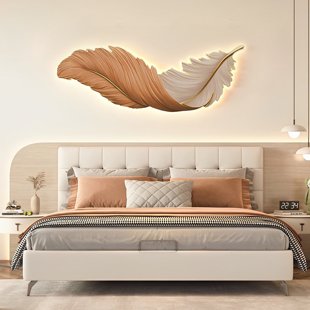 Feather Wall Lamp Modern Luxury Creative LED Art Deco Lamp