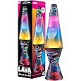 Lava The Original Lamp - 14.5" Trippy Shrooms – Classic Liquid Motion Lamp - Tri-Colored Globe and Black Base - Item #2361 (A