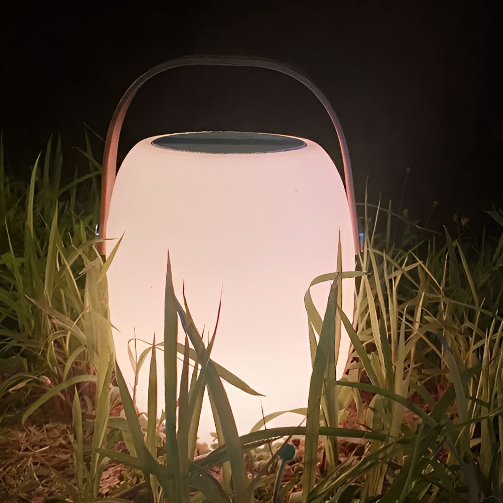 Outdoor Solar Floor Lanterns Portable Lantern LED Light