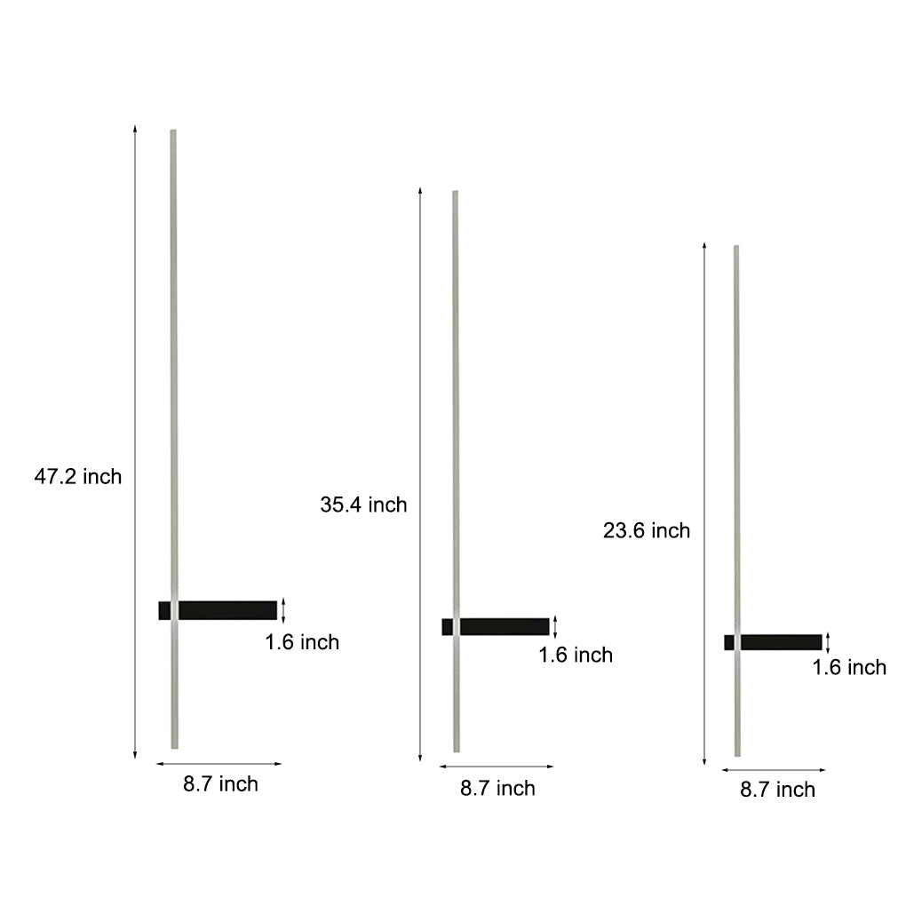Strip Wall Lighting Modern Linear LED Waterproof Black Light
