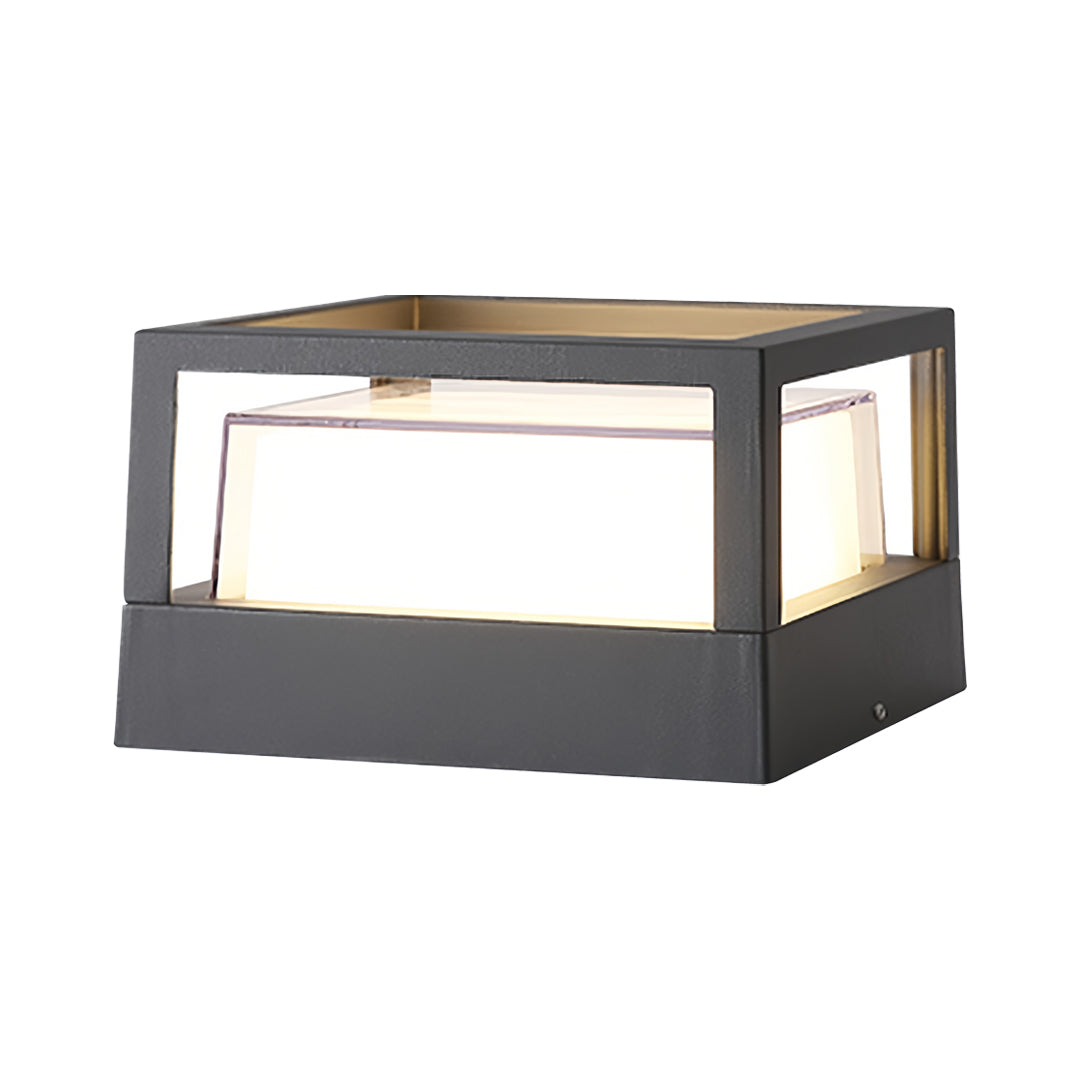 Square Pillar Lights Double-Layered Light-Blocking Outdoor Lamp