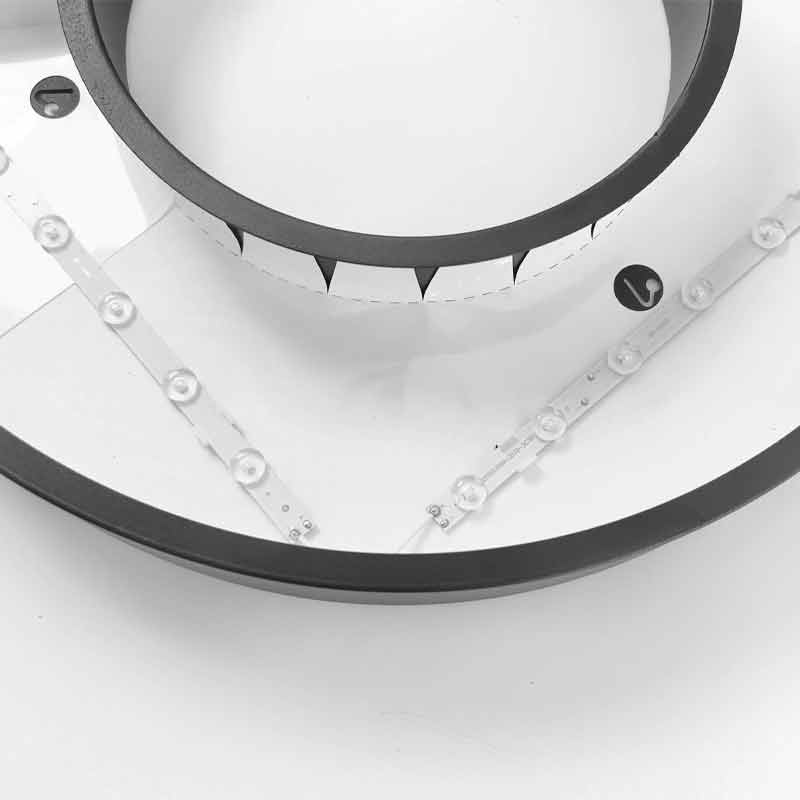 LED Pendant Ring Ceiling Light Modern Metal Acrylic Light