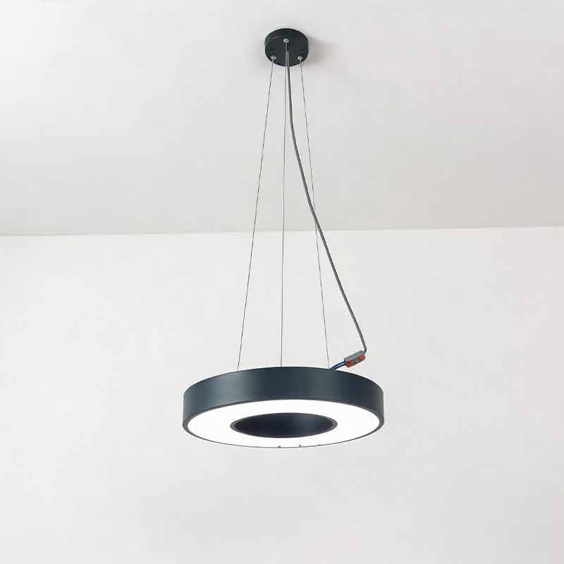 LED Pendant Ring Ceiling Light Modern Metal Acrylic Light