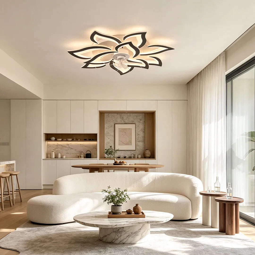 Decorative Ceiling Fans with Lights Nordic LED Light