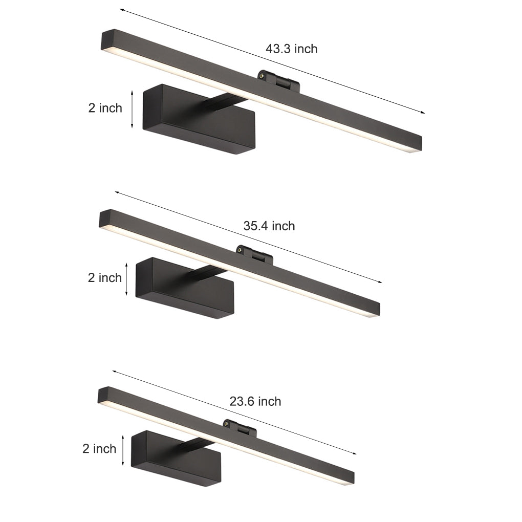 Bath Bar Vanity Light Rotatable Linear LED Metal Light