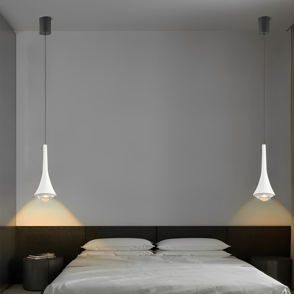 Black Cone Pendant Lights Modern Creative LED Ceiling Light