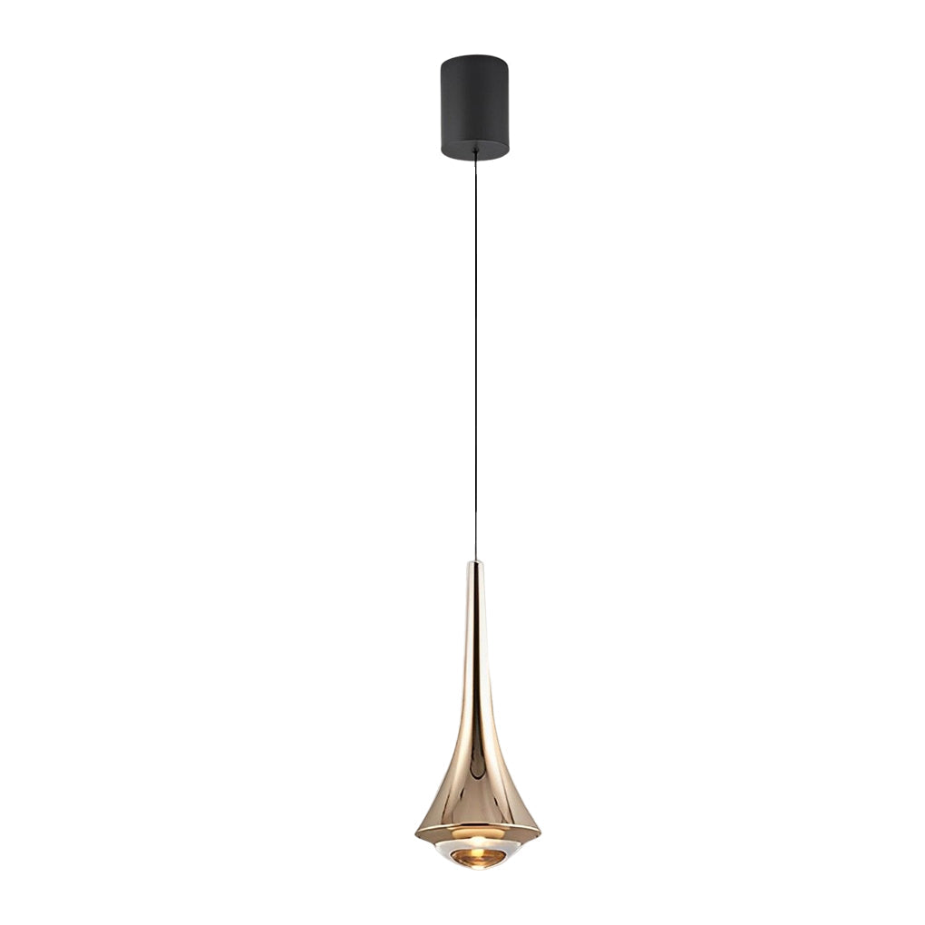 Black Cone Pendant Lights Modern Creative LED Ceiling Light