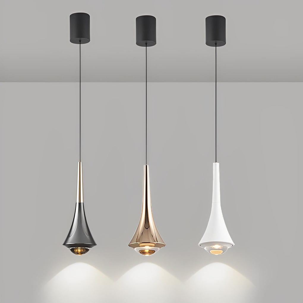 Black Cone Pendant Lights Modern Creative LED Ceiling Light