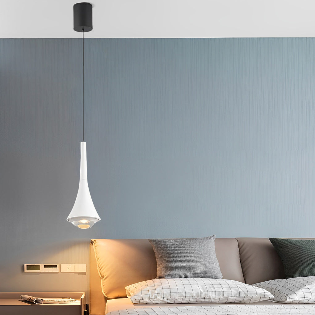 Black Cone Pendant Lights Modern Creative LED Ceiling Light
