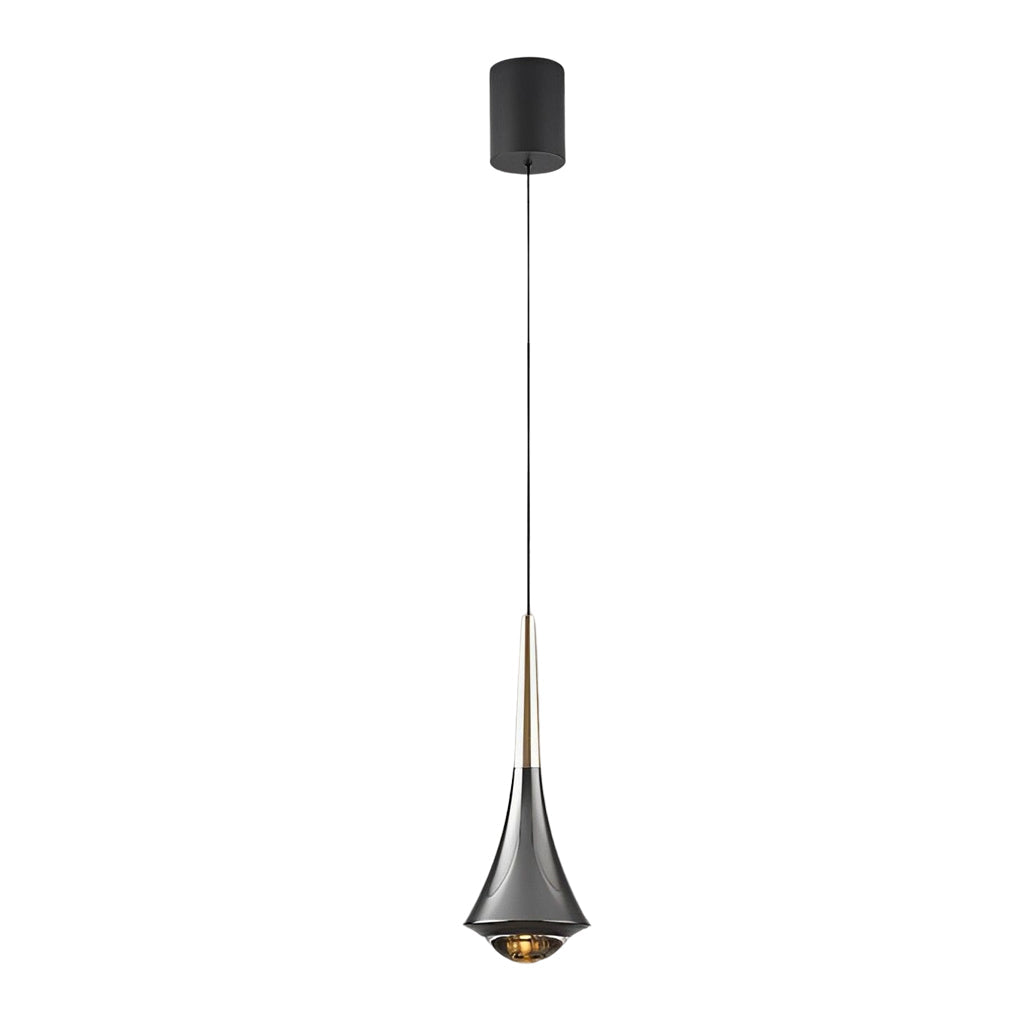 Black Cone Pendant Lights Modern Creative LED Ceiling Light