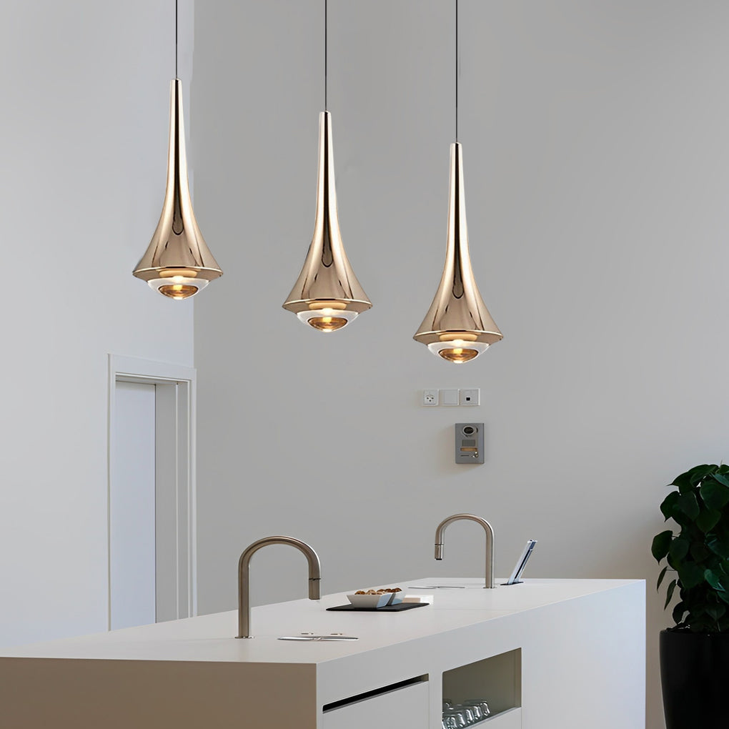 Black Cone Pendant Lights Modern Creative LED Ceiling Light