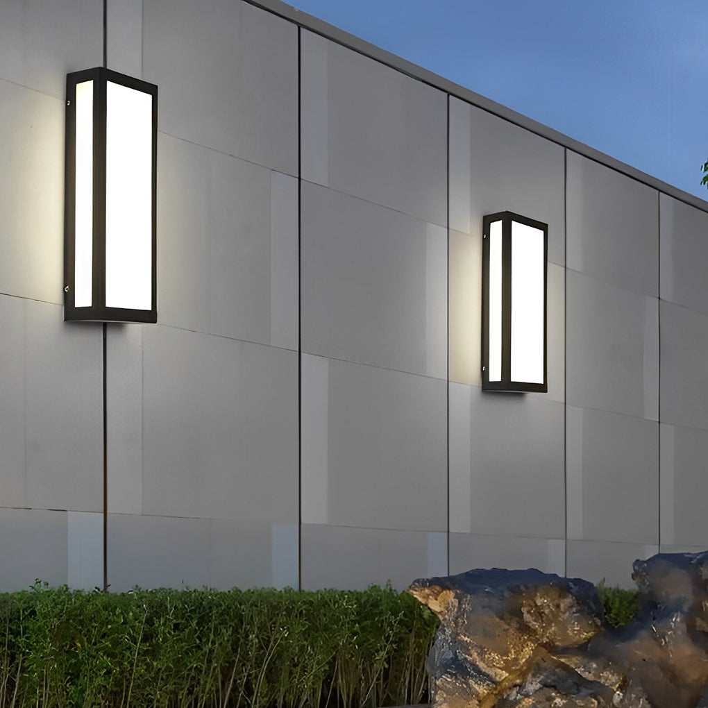 Rectangle Outdoor Wall Lighting Modern LED Waterproof Light