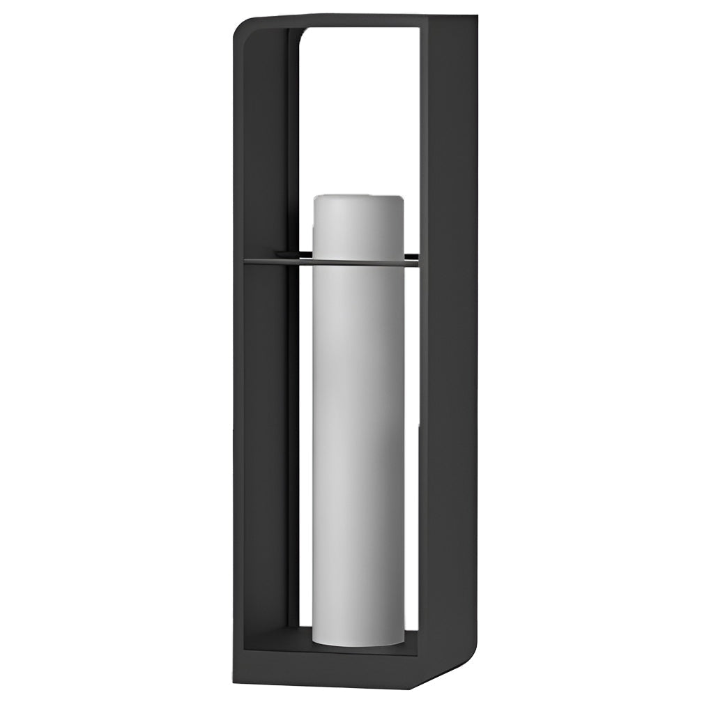 Black Lantern Outdoor Light Rectangular Frame Waterproof Lamp