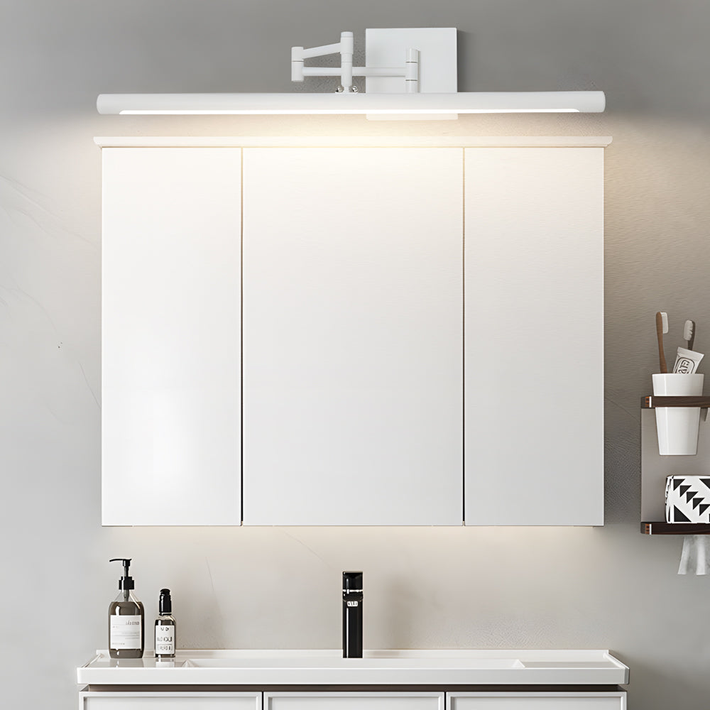 Black Bar Vanity Light Metal Swing Arm Bathroom Light