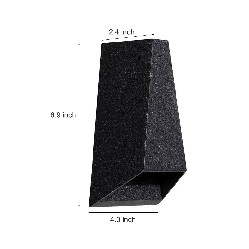 Black up down Outdoor Wall Lights Modern LED Creative Lamp