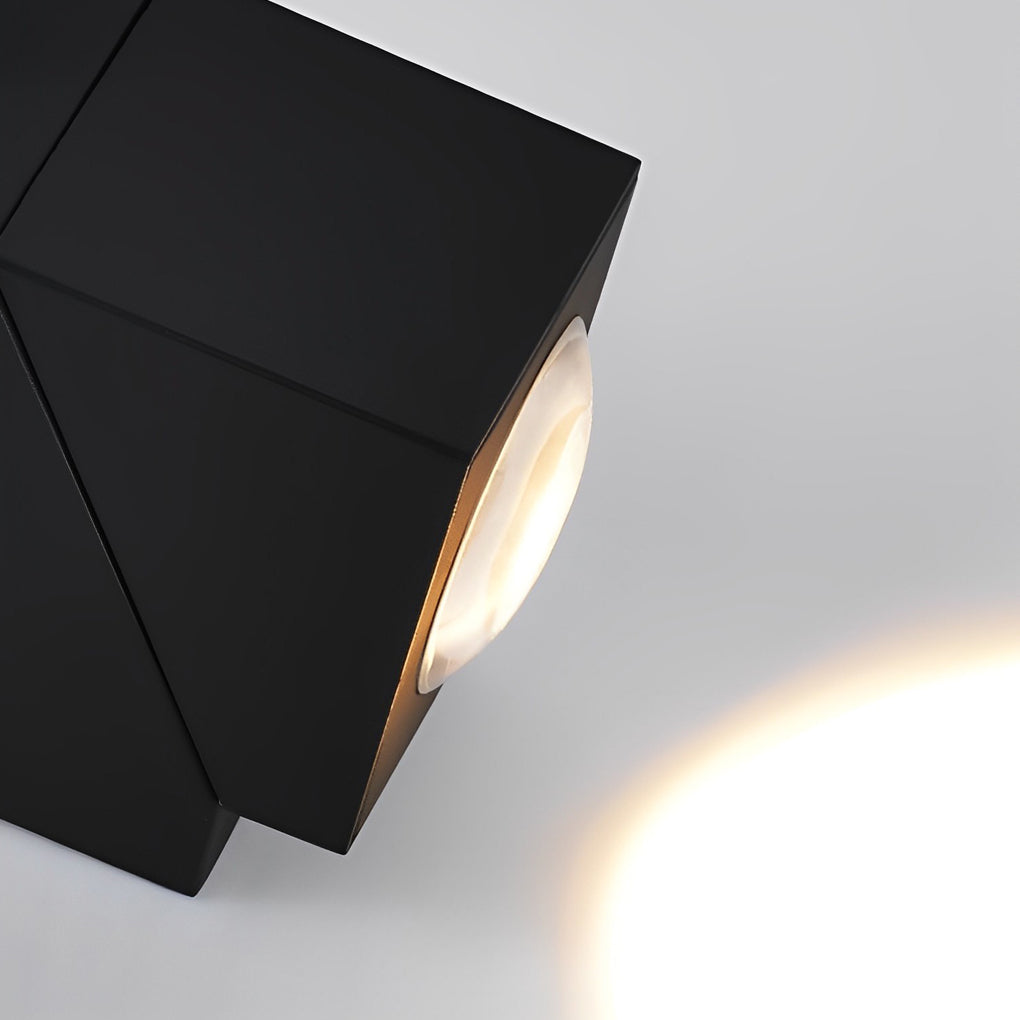 Up Down Sconce Outdoor Adjustable Waterproof Black Lamp