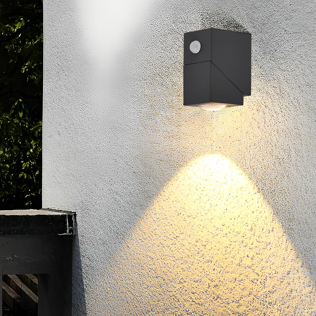 Up Down Sconce Outdoor Adjustable Waterproof Black Lamp