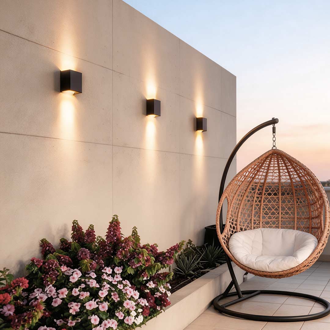 Black Wall Lights Modern up and down LED Outdoor Light