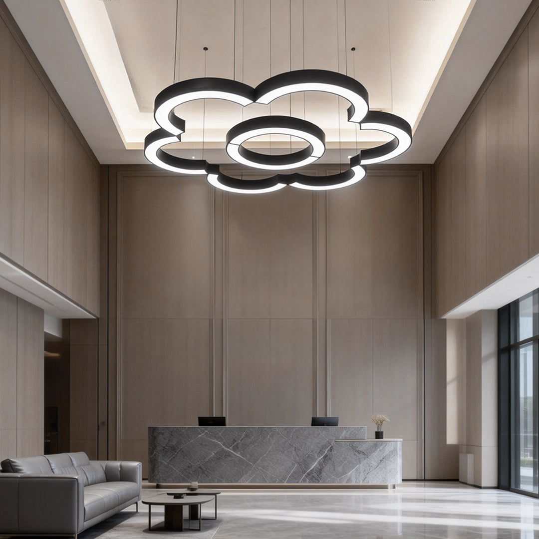 2-PCS C Shape Pendant Light Minimalist Arc Linear Commercial Light