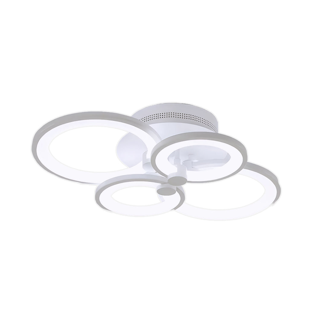 Multi Ring Ceiling Lights Elegant Unique Overlapping Rings Lamp