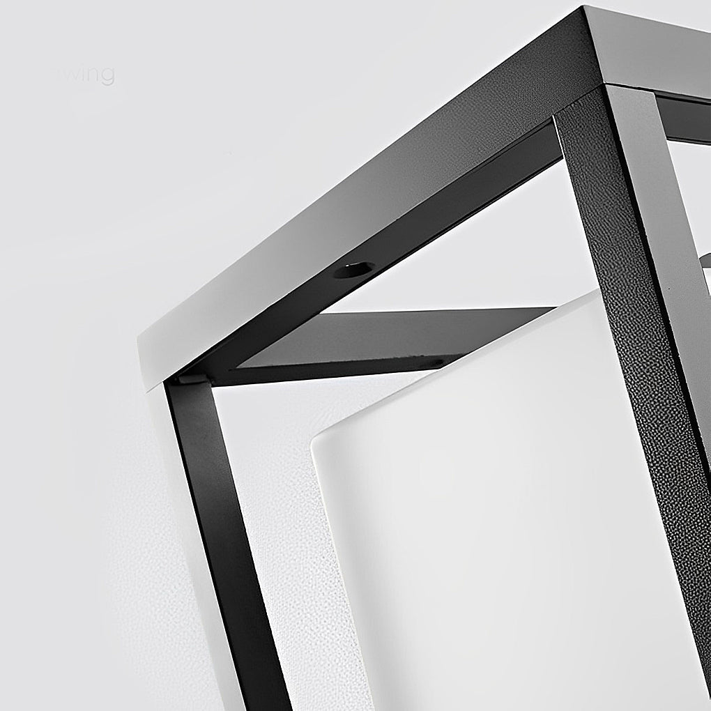 Garden Pedestal Lights Minimalist Square Waterproof LED Light