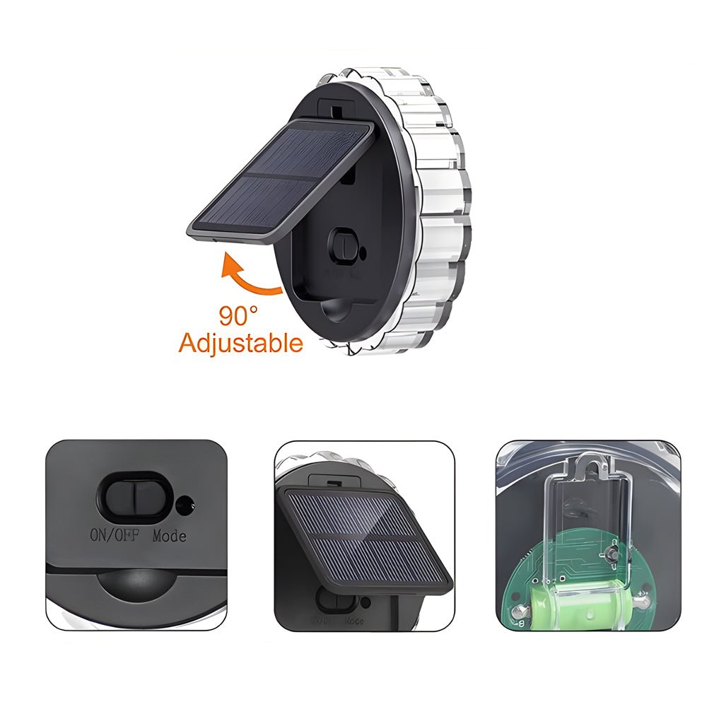 Outdoor Patio Solar Lights Petal Light Design Wall Lamp