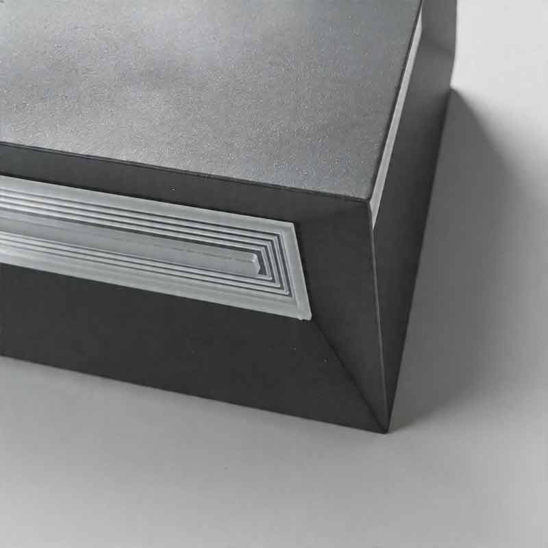 Square Pillar Lights Modern Creative Cube LED Solar Fence Post Light