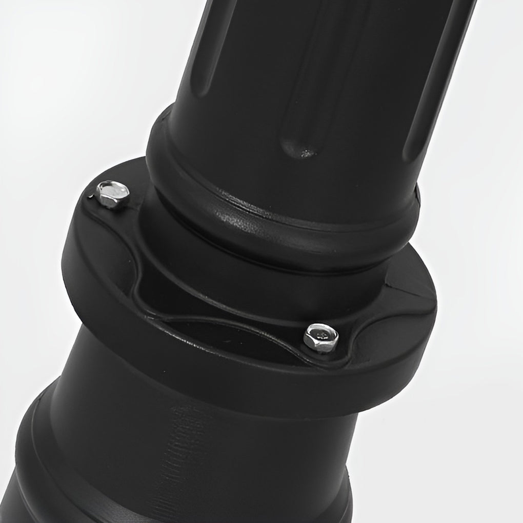2 Head Outdoor Post Light Modern Black Waterproof Light