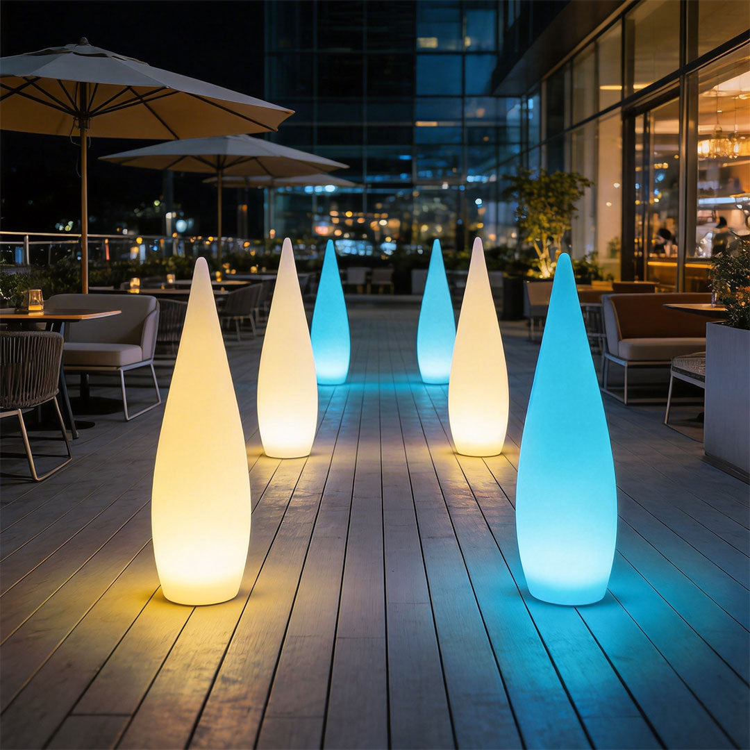 Modern Teardrop Outdoor Light Stylish LED Floor Lamp Landscape Light