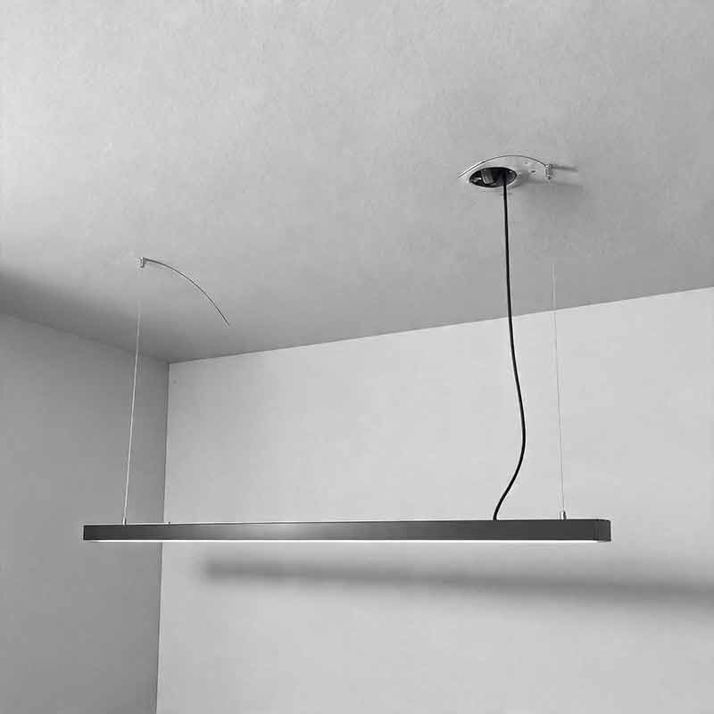 6 PCS Commercial Linear Pendant Lighting Modern Rectangular LED Light