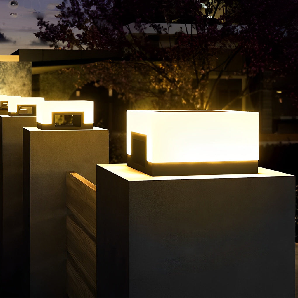 Front Lawn Lights Minimalist Square Waterproof LED Light