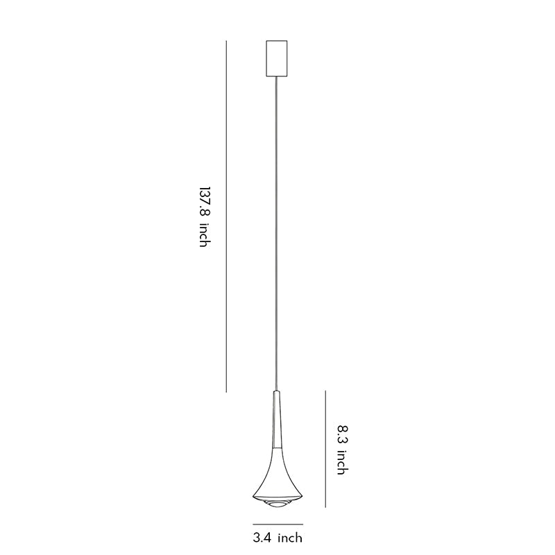 Contemporary Mini Pendant Lights Teardrop Metal Ceiling Light