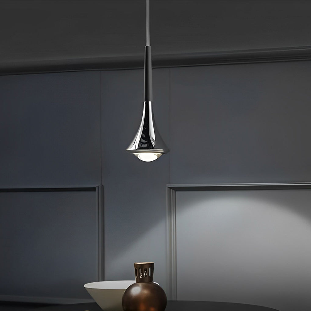Contemporary Mini Pendant Lights Teardrop Metal Ceiling Light