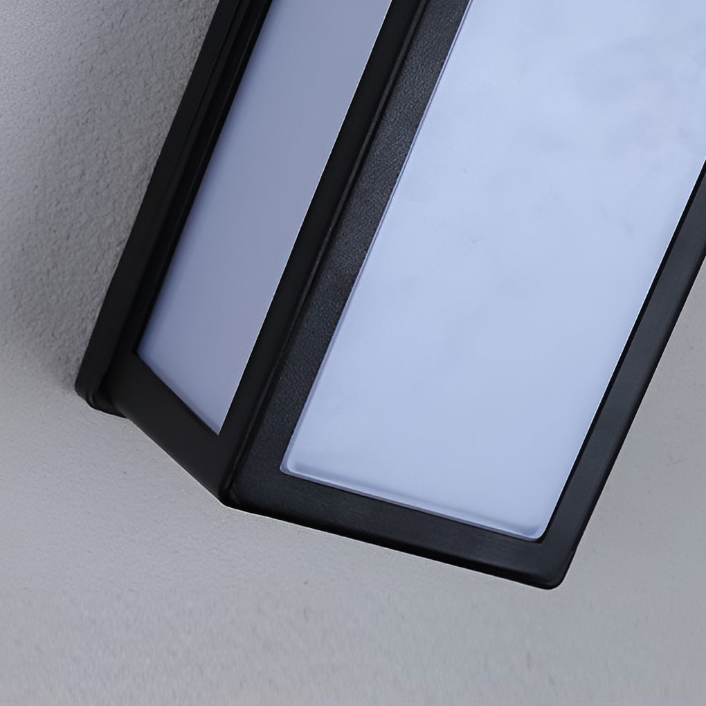 Contemporary Outdoor Wall Light Black LED Waterproof Light