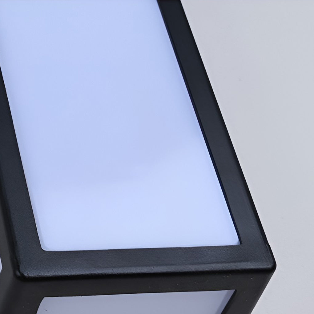 Contemporary Outdoor Wall Light Black LED Waterproof Light